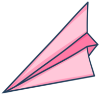 rosa papper flygplan png