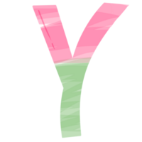 alphabet Y with Christmas theme png