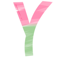 alphabet y avec Noël thème png