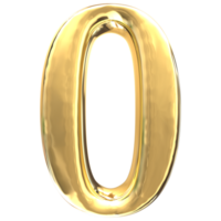 Number anniversary golden trophy on a transparent background png