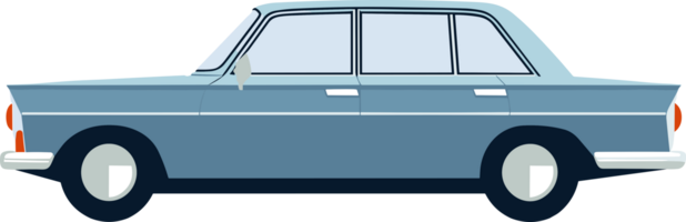 blå pastell årgång bil illustration png
