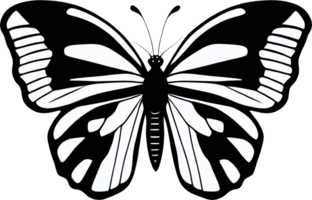 A drawing of a butterfly. AI-Generated. png