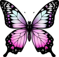 A drawing of a butterfly. AI-Generated. png