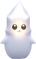 a cute ghost icon. AI-Generated. png