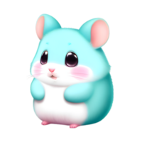 A cute hamster. AI-Generated png