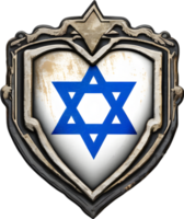 Vintage Israeli flag design. AI-Generated. png