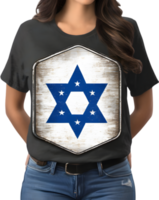 Jahrgang israelisch Flagge Design. KI-generiert. png