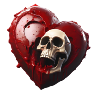 ghost with a broken heart. AI-Generated png