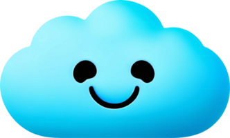 een wolk icoon. ai-gegenereerd. png