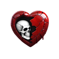 ghost with a broken heart. AI-Generated png