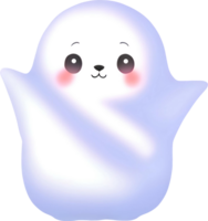 a cute ghost icon. AI-Generated. png