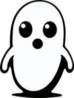 a cute ghost icon. AI-Generated. png