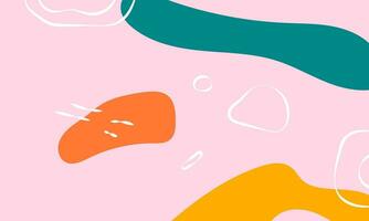 Abstract background. Colorful flat Illustration with liquid shape line composition. Suitable for wallpaper, poster, cover, and content social media, packaging vector