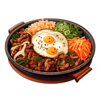 Koreanisch Grill Hähnchen Bulgogi ai generativ png