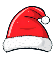 Papa Noel sombrero en transparente antecedentes ai generativo png