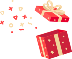 Gift box open surprise box png