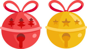 jingle bell Christmas element collection png