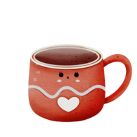 taza de cafe y corazon png