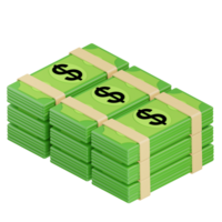 3d estilo dinero png