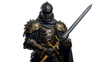 AI Generative knight with big sword png