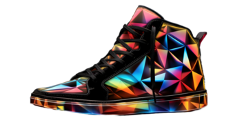 multicolore elegante futuristico scarpe da ginnastica. ai generativo png