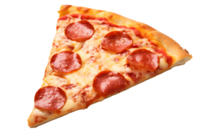Delicious classical pizza slice. AI Generative png