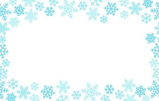 snow frost frame decorative background vector