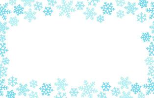 snow frost frame decorative background vector