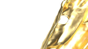 das Gold Spritzen png Bild zum Dekor Konzept 3d Rendern