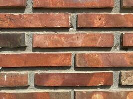 old red brick wall photo