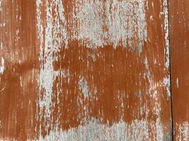 Old red wood wall texture. photo