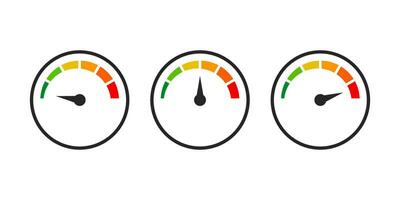 velocidad nivel indicador vector aislado en blanco antecedentes