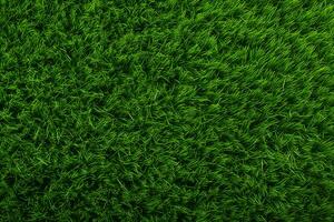 natural green grass texture background. AI Generative. photo