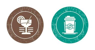 Martini and Coffee Cup Icon vector