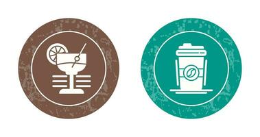 Martini and Coffee Cup Icon vector