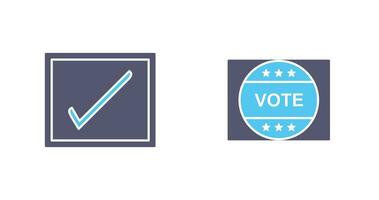 Checkbox and Vote Sticker Icon vector