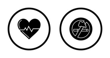 Health and No Smoking Icon vector