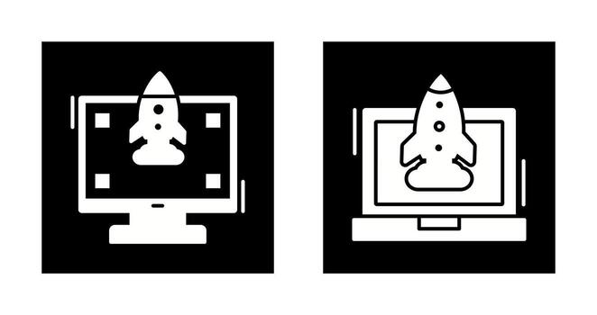 High Performance and Rocket Icon vector