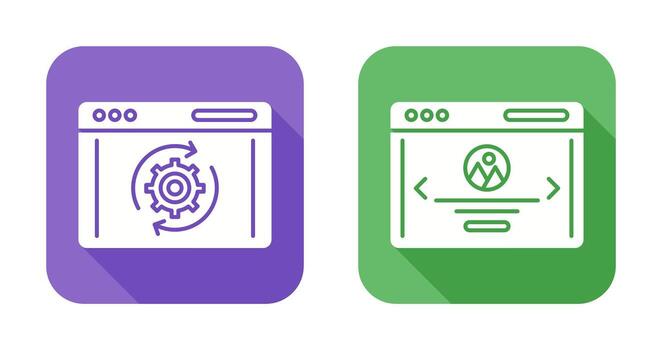 recuperación y web página icono vector