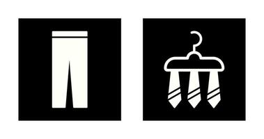 Trousers and Three Ties Icon vector