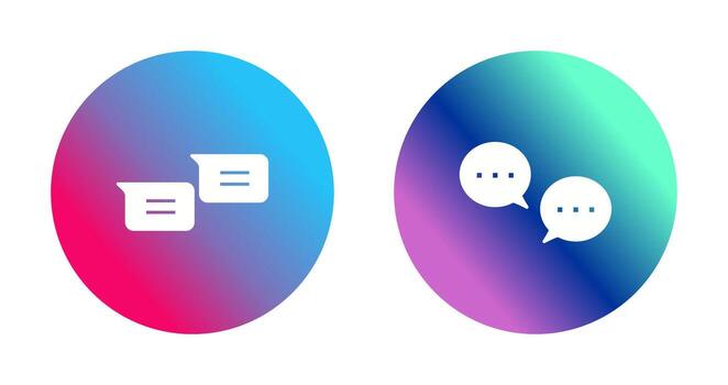 mensajes y conversacion burbujas icono vector