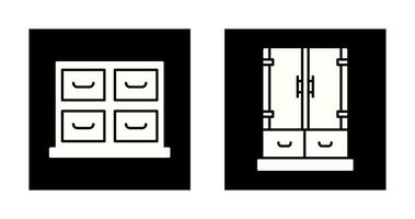 Cabinet and Business Icon vector