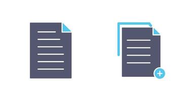 document and two files  Icon vector
