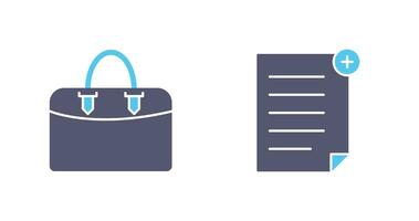 add file and case  Icon vector