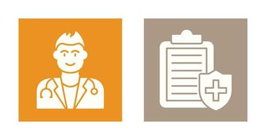 Doctor and Medical Protection Icon vector