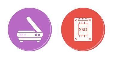 escáner y difícil conducir icono vector