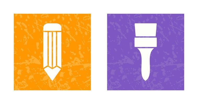pencil and Brush Icon