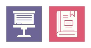 Board and Book Icon vector