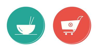 food and cancel order Icon vector