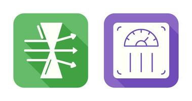 Dispersion and Weight Scale Icon vector